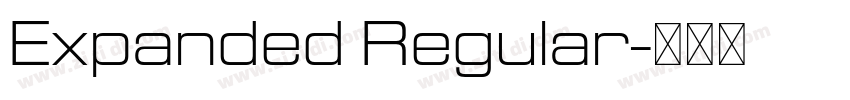 Expanded Regular字体转换 Expanded Regular字体转换